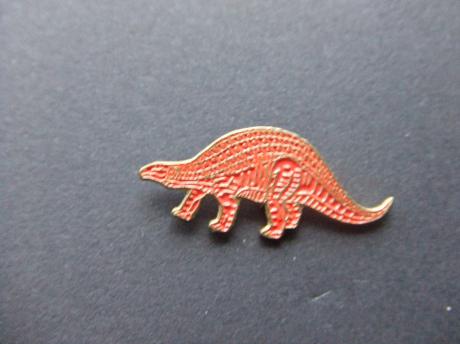 Dinosaurus Ankylosaurus, reptiel oranje